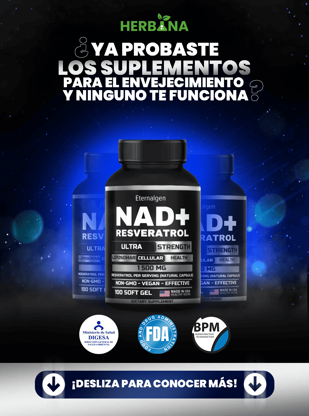 Eternalgen ''Resveratrol + Complejo B''