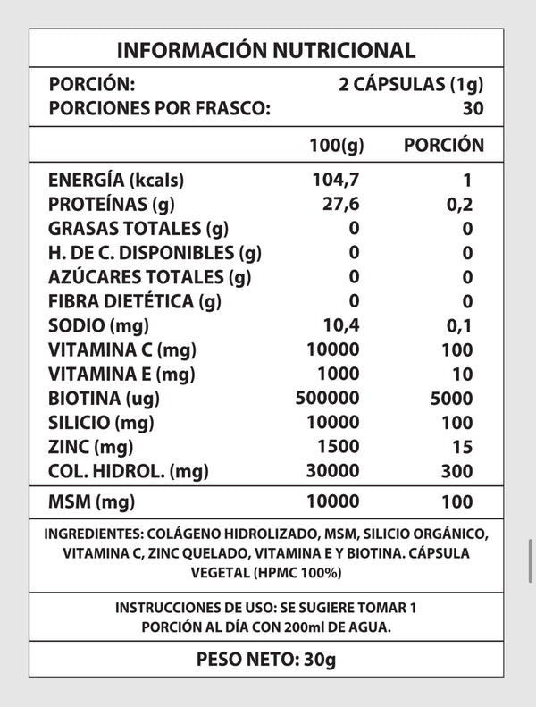 💖 Biotina + Colágeno 1000mg - Cabello, Piel y Uñas Radiantes ✨